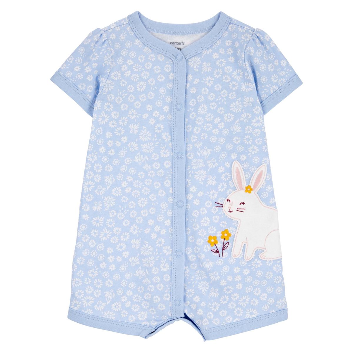 CARTER'S - Enterito Carter's Bebé Niña Algodón con Aplicación de Conejito