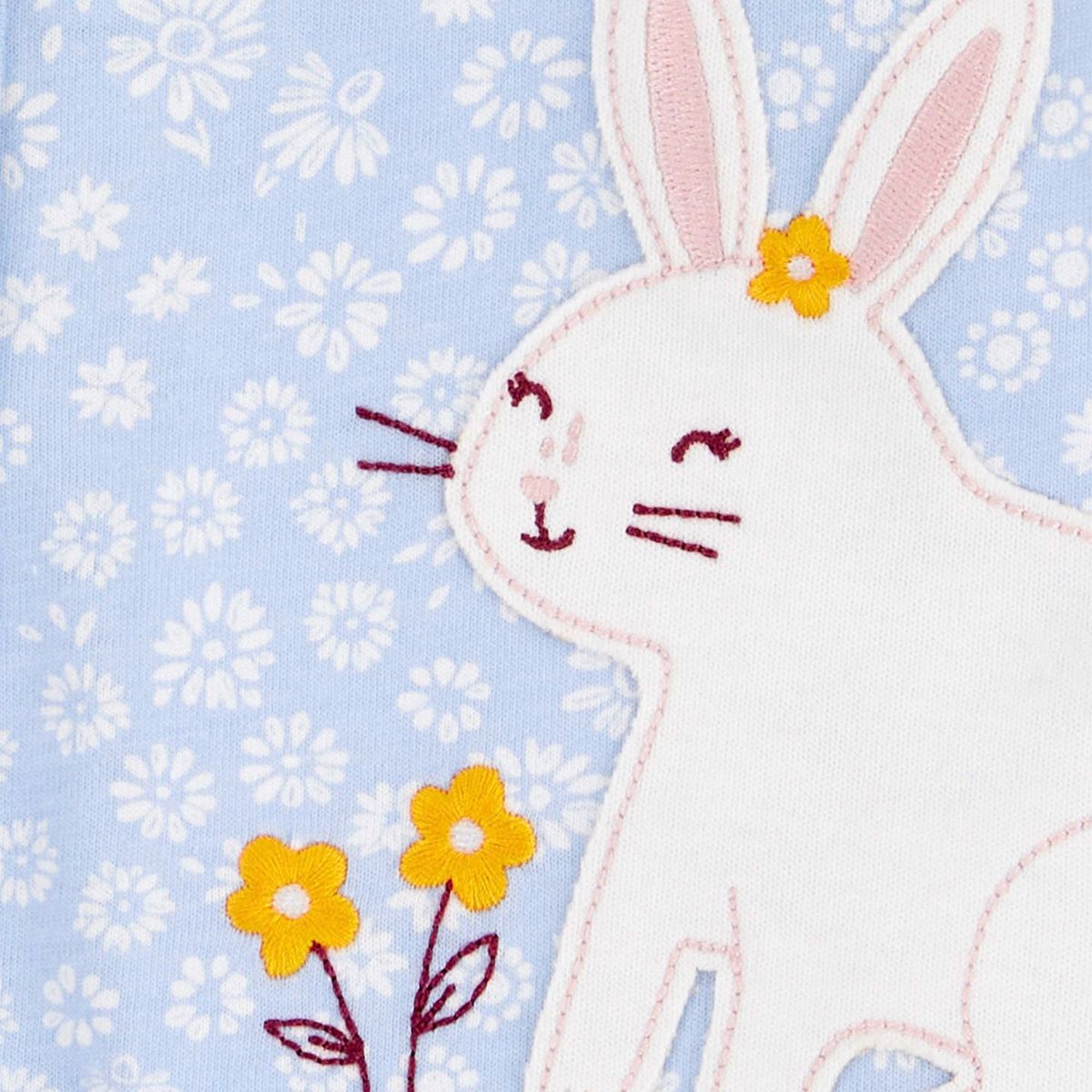 CARTER'S - Enterito Carter's Bebé Niña Algodón con Aplicación de Conejito