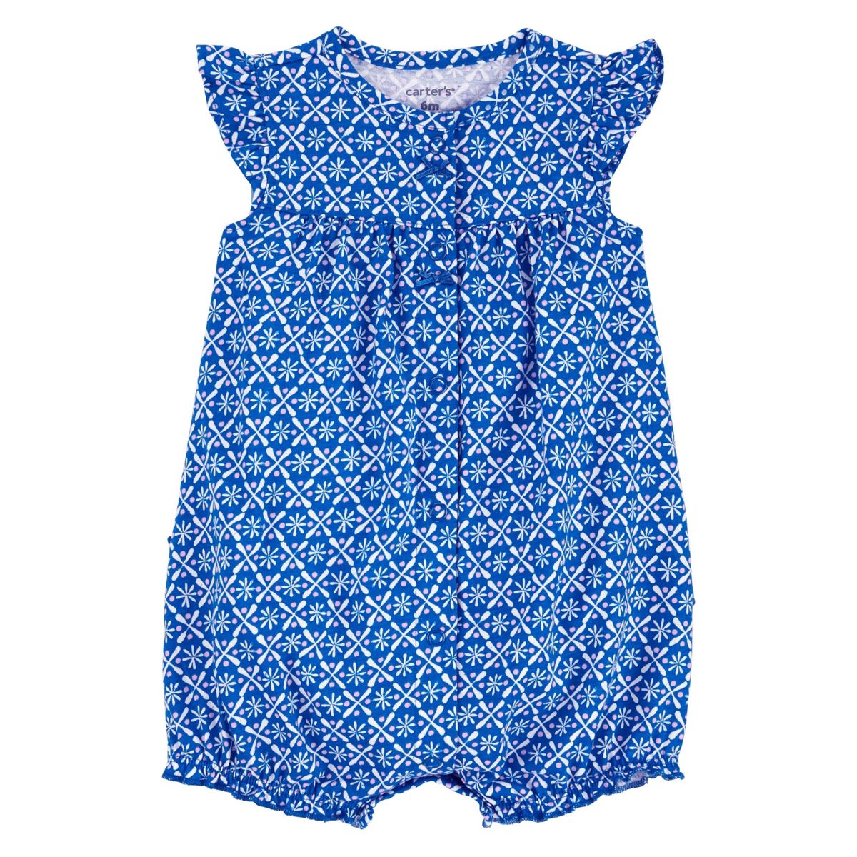 CARTER'S - Enterito Carter's de Algodón Estampado para Bebé Niña