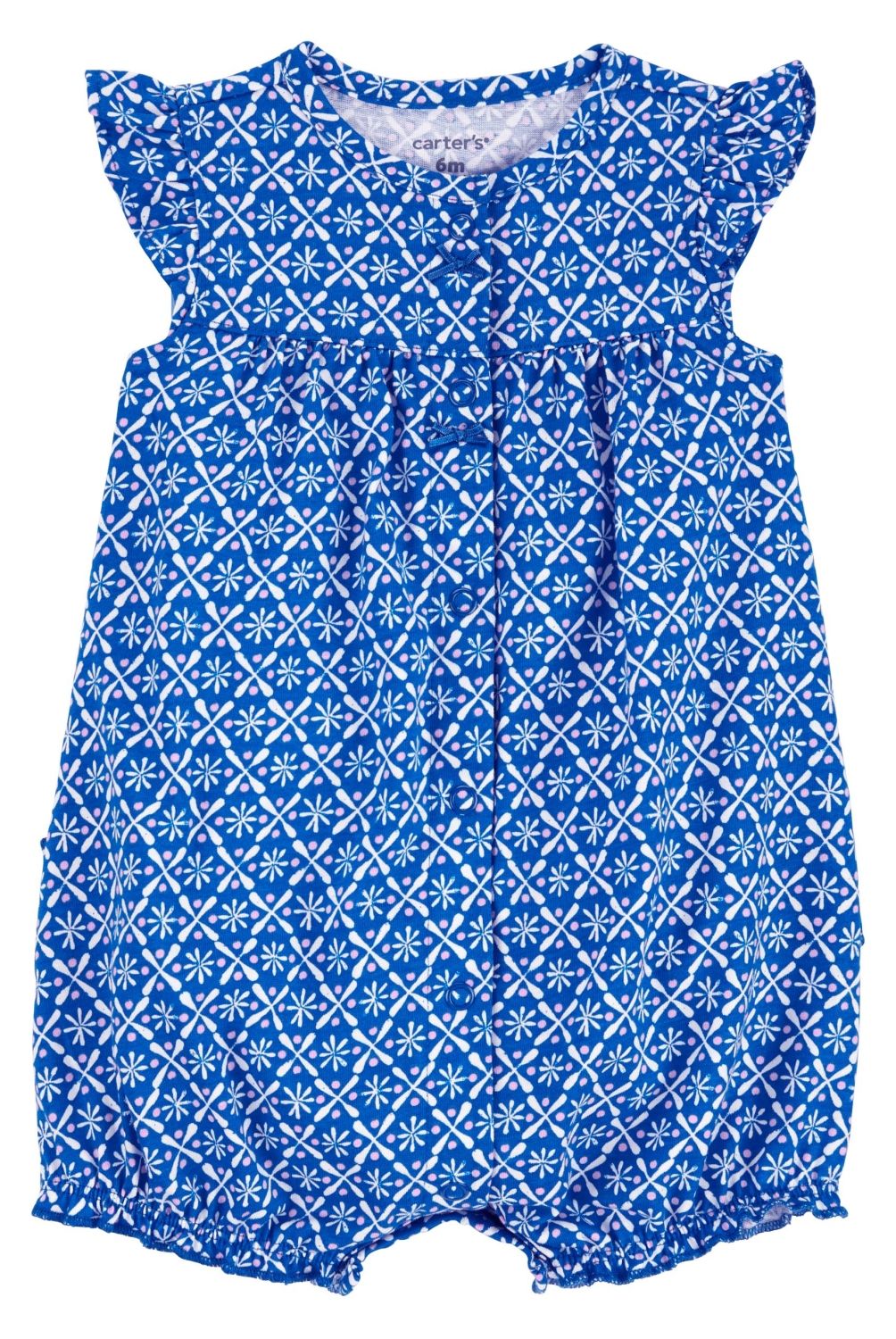 CARTER'S - Enterito Carter's de Algodón Estampado para Bebé Niña