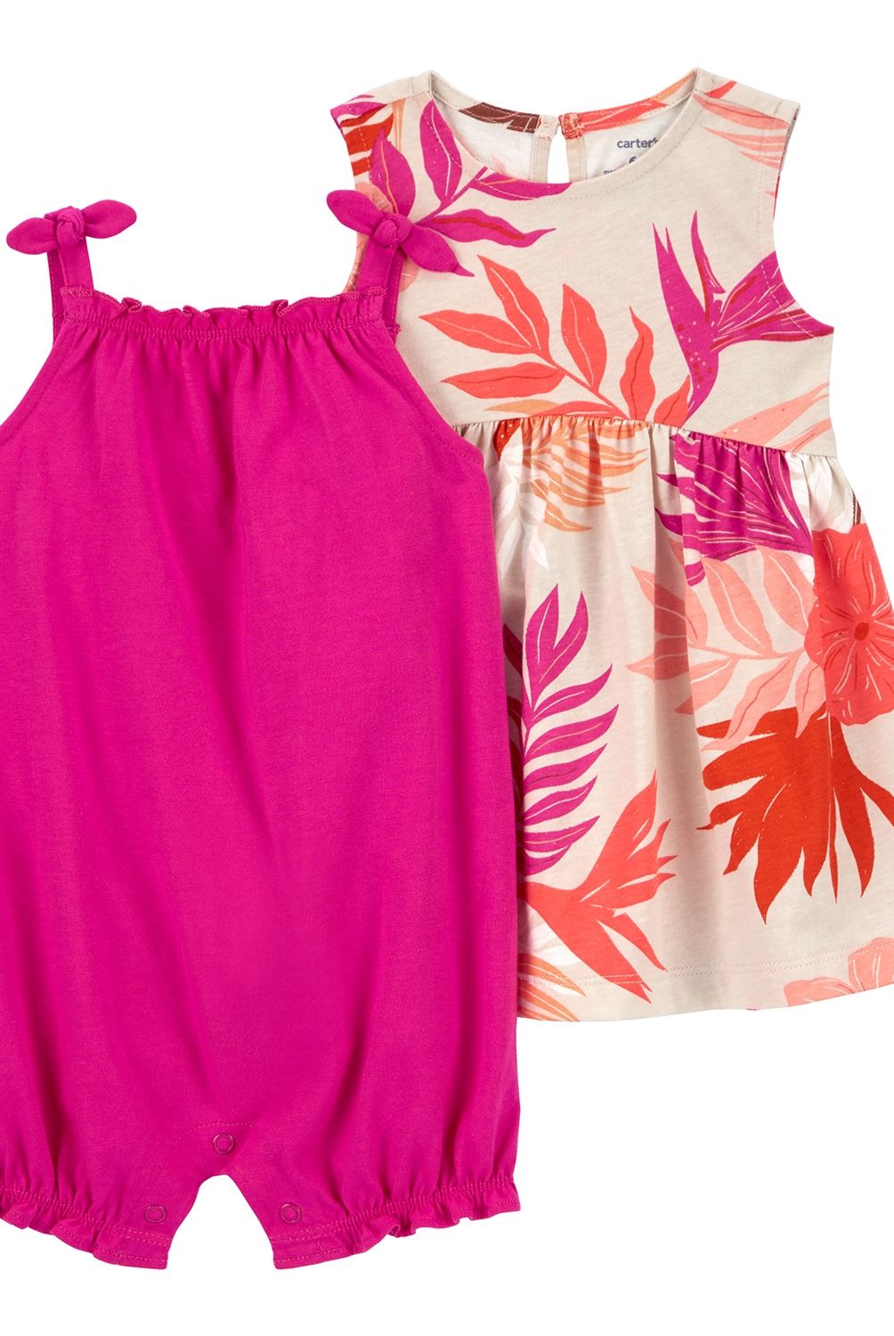 CARTER'S - Enterito Y Vestido Pack 2 Unidades Bebe Niña  Carter's