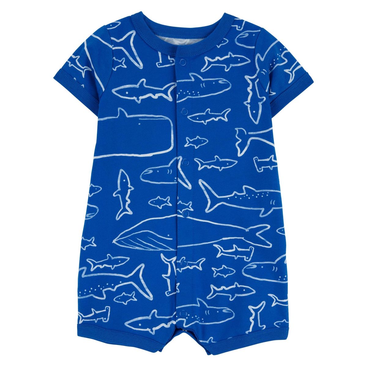 CARTER'S - Enterito Algodón Estampado Tiburones Bebé Niño Carter's