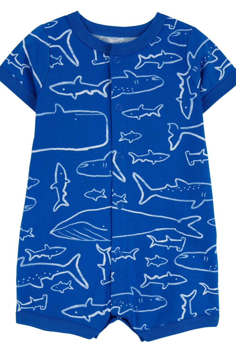 CARTER'S - Enterito Algodón Estampado Tiburones Bebé Niño Carter's