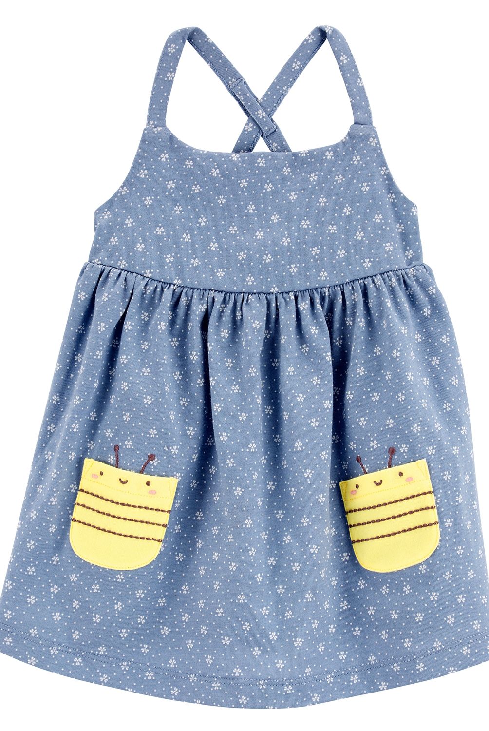 CARTER'S - Vestido Algodón Con Cubre Pañal Bebé Niña Carter's