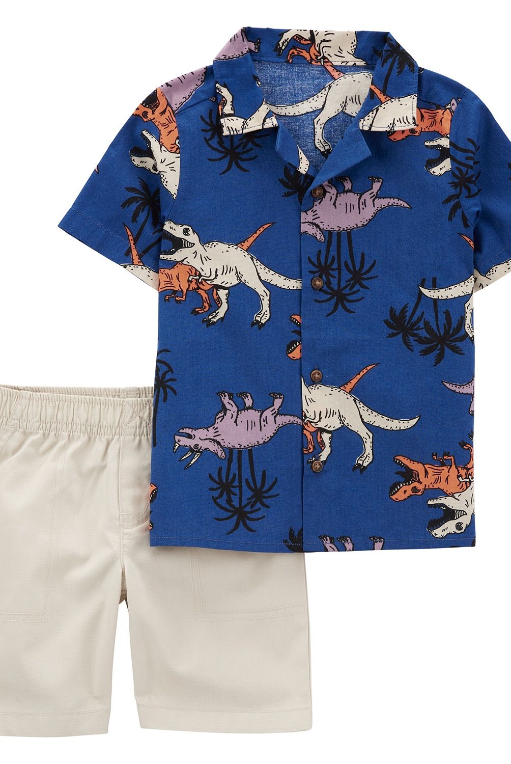 CARTER'S - Conjunto 2 Piezas Camisa Dinosaurios y Short Niño Carter's