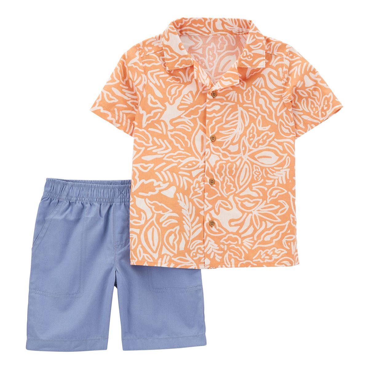 CARTER'S - Conjunto 2 Piezas Camisa Estampada y Short Bebé Niño Carter's