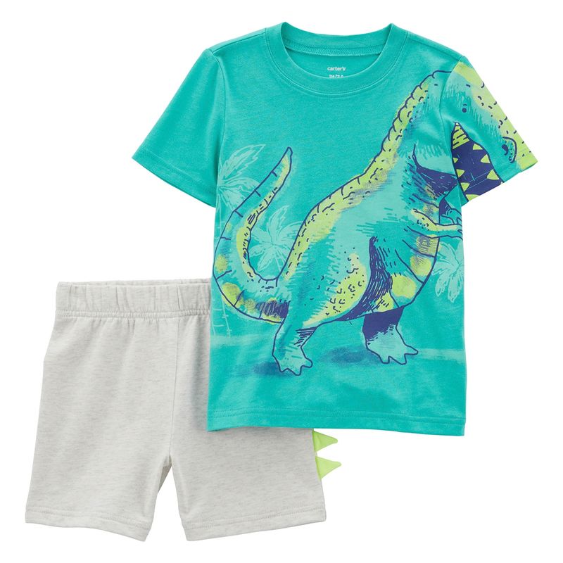 Conjunto de Ropa Bebé Niño Carter's Polera y Short Dinosaurio