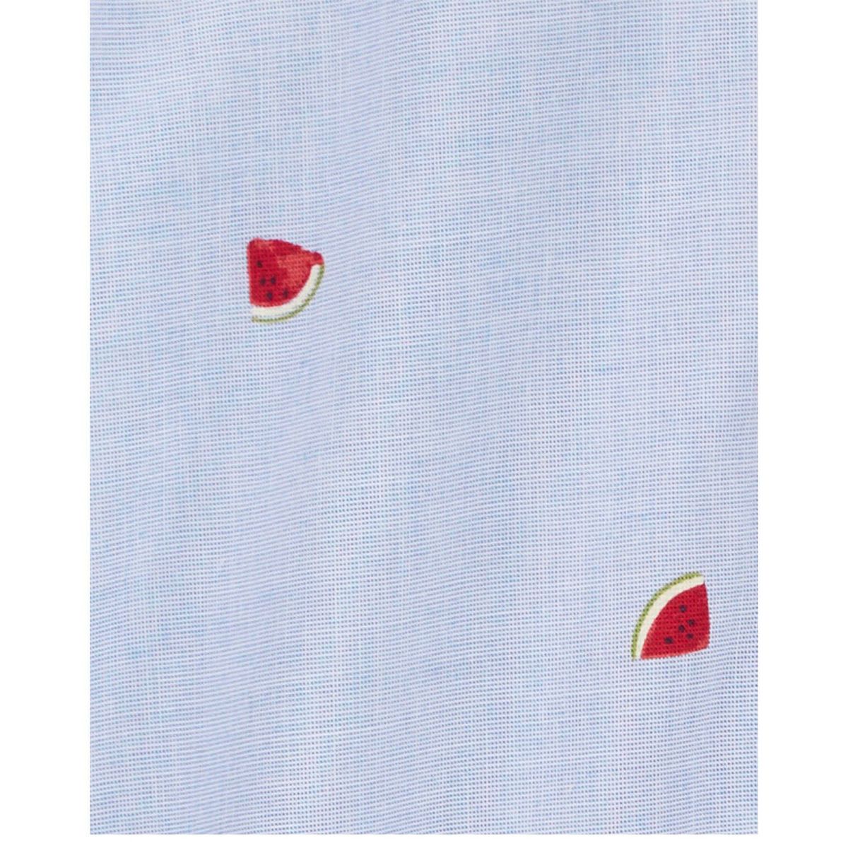 OSHKOSH - Body Algodón Estampado Tipo Camisa Bebé Niño Oshkosh