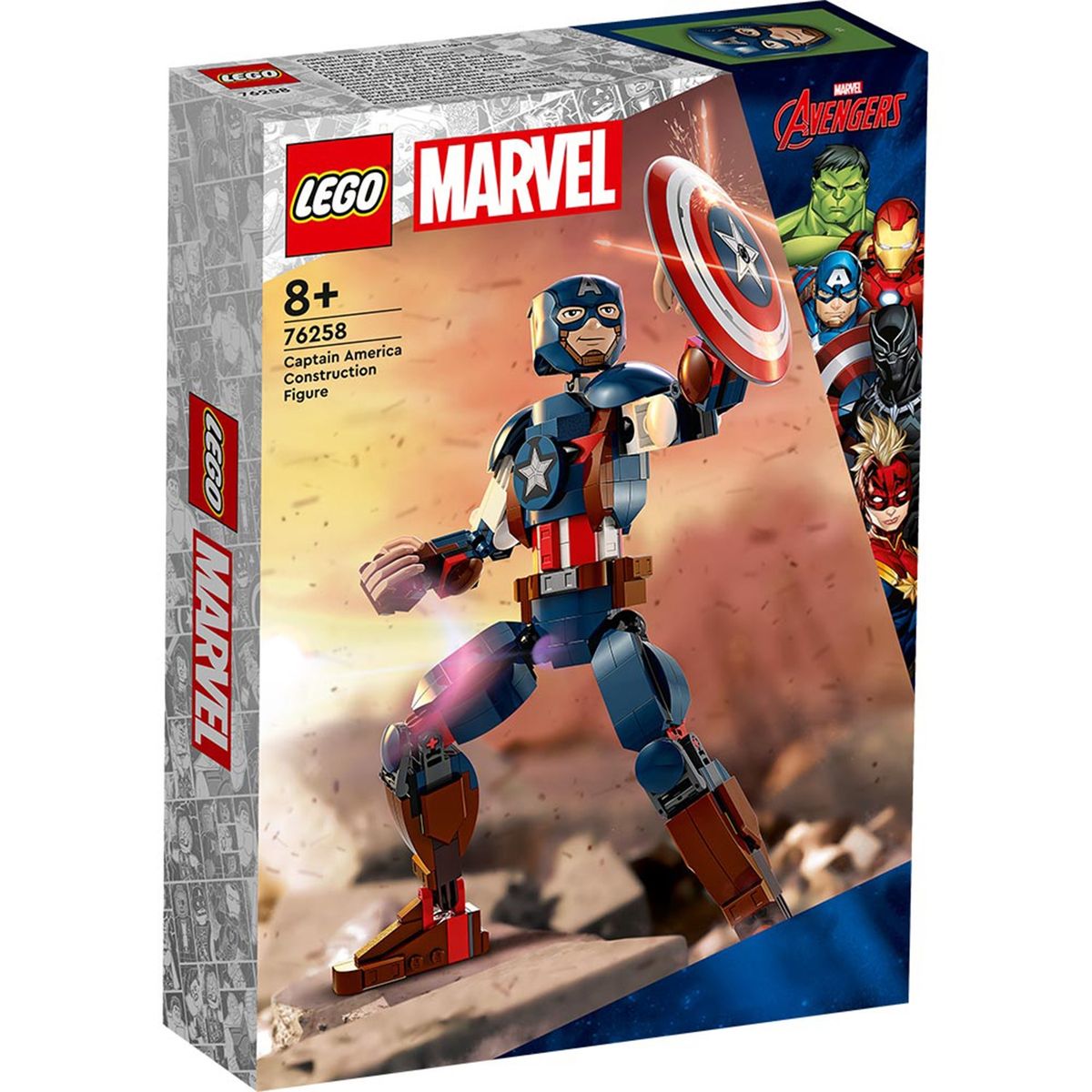 LEGO - Lego Marvel: Figura para Construir Capitán América