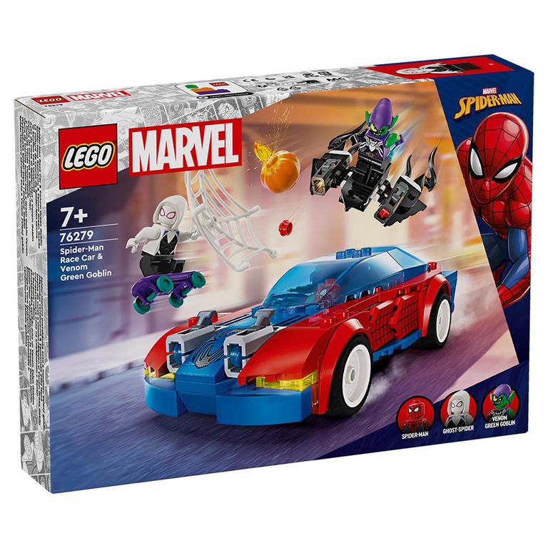 Marvel: Auto de Carreras de Spider-Man y Duende Verde