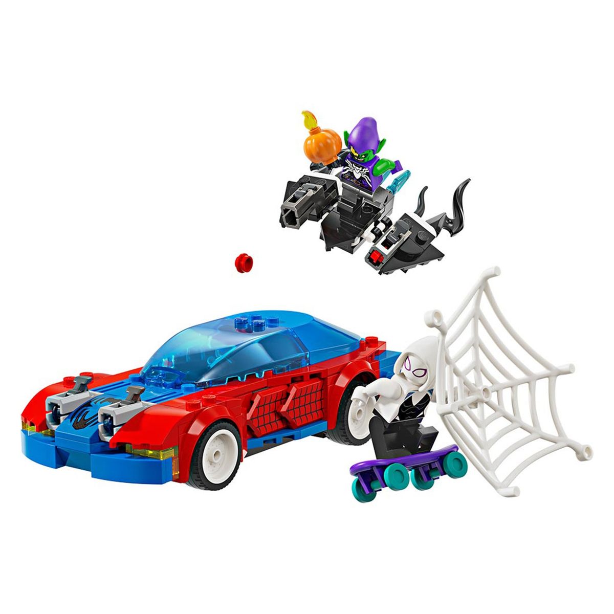 LEGO - Lego Marvel: Auto de Carreras de Spider-Man y Duende Verde