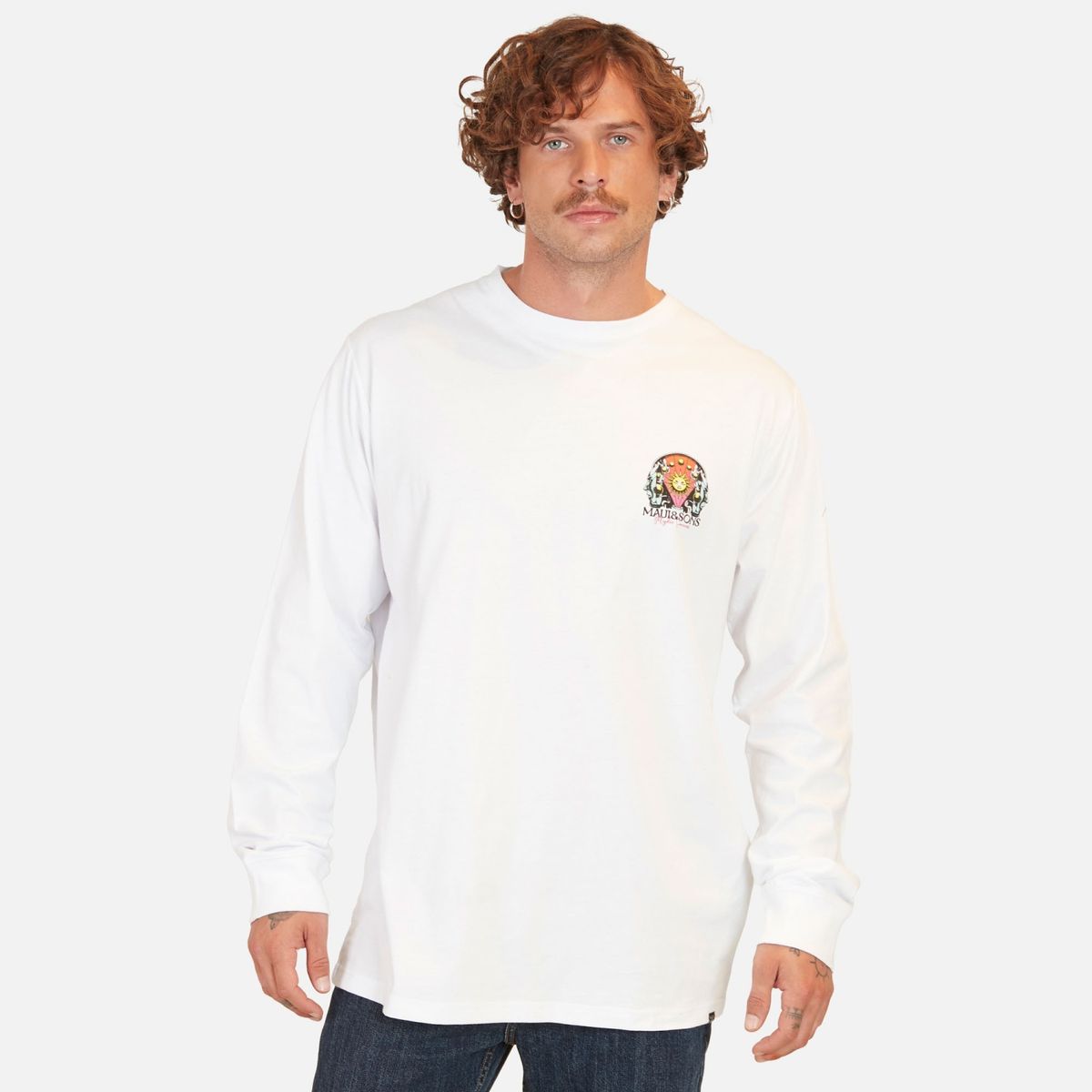 MAUI AND SONS - Polera Manga Larga Regular Fit Hombre Maui And Sons