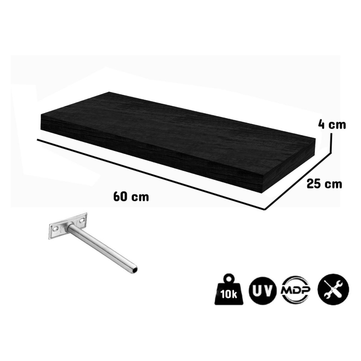 BE DESIGN - Repisa Tendenza Negro Be Design