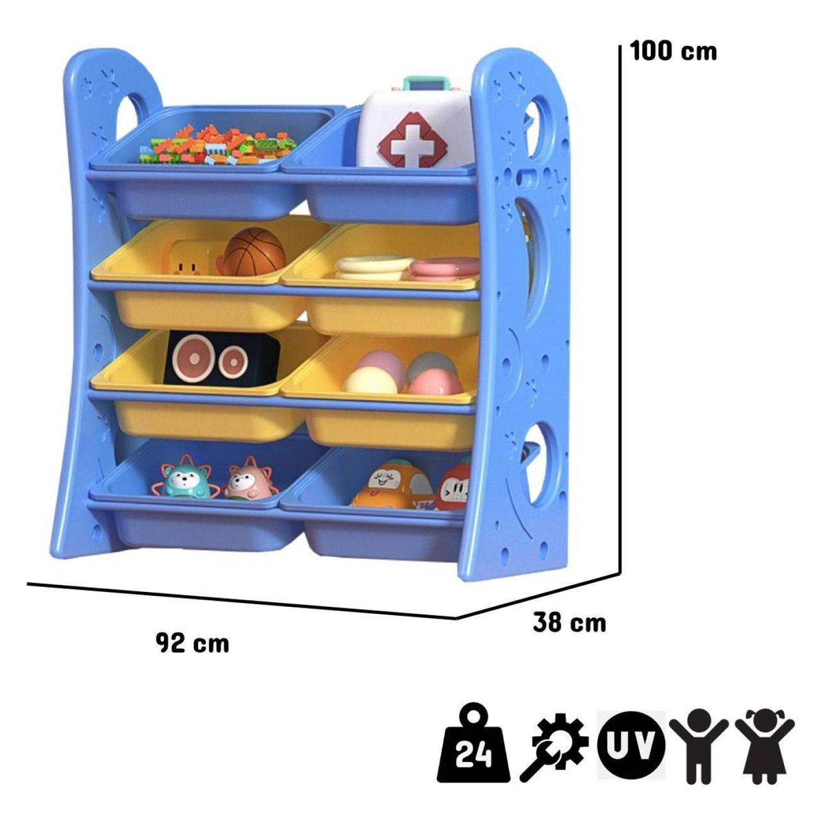 KIDSCOOL - Estante Kids Sunny Azul Kidscool