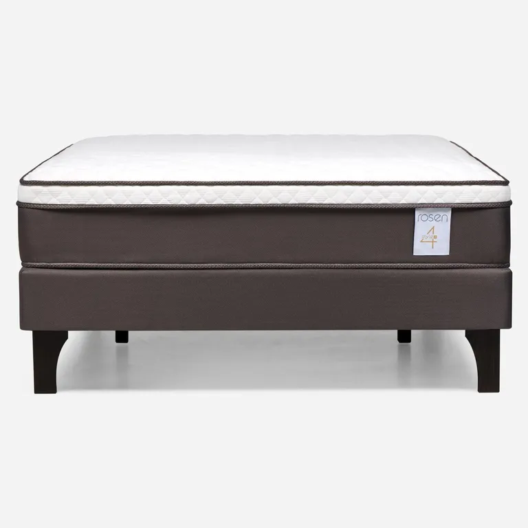 ROSEN Cama Europea New Style 4 Plus Full X 2.00Mt Base Normal