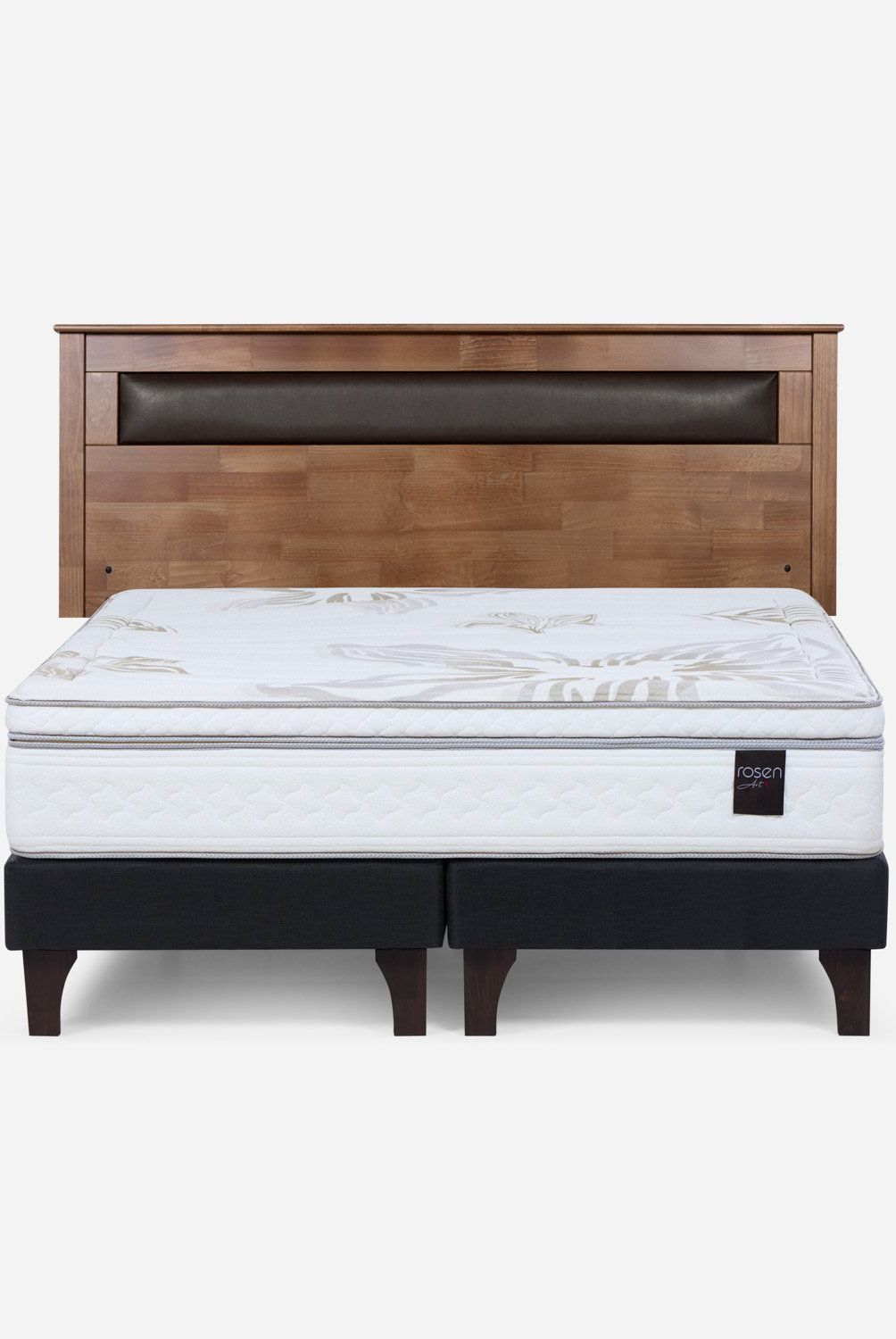 ROSEN - Cama Europea Art 4 2 Plazas + Respaldo Rosen