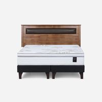 Cama Europea Art 4 2 Plazas + Respaldo