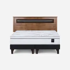 ROSEN - Cama Europea Art 4 King + Respaldo
