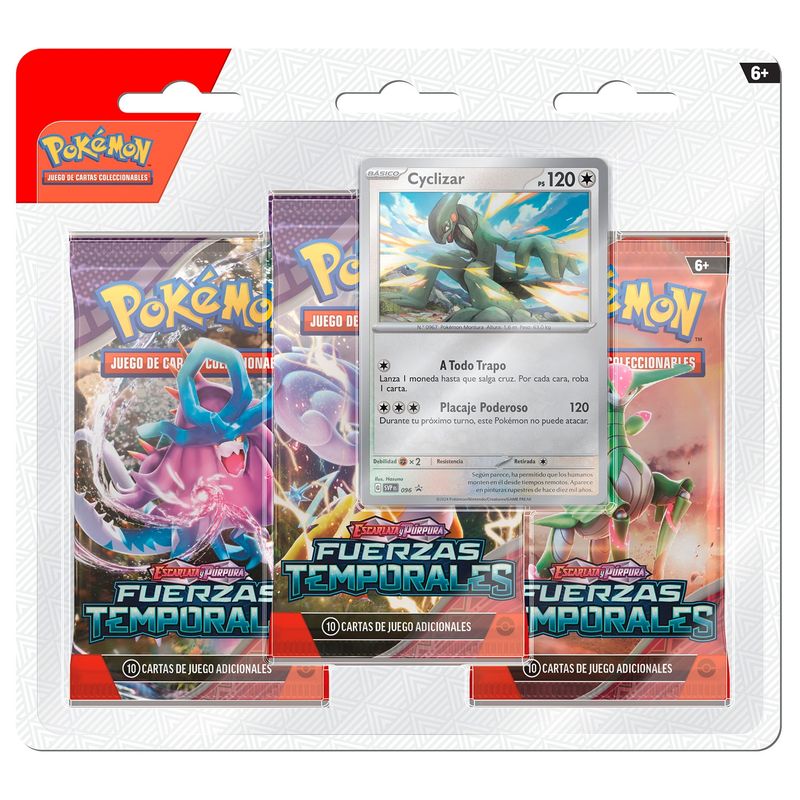 POKEMON - Temporal 3Pack Cyclizar Cartas Español Pokemon
