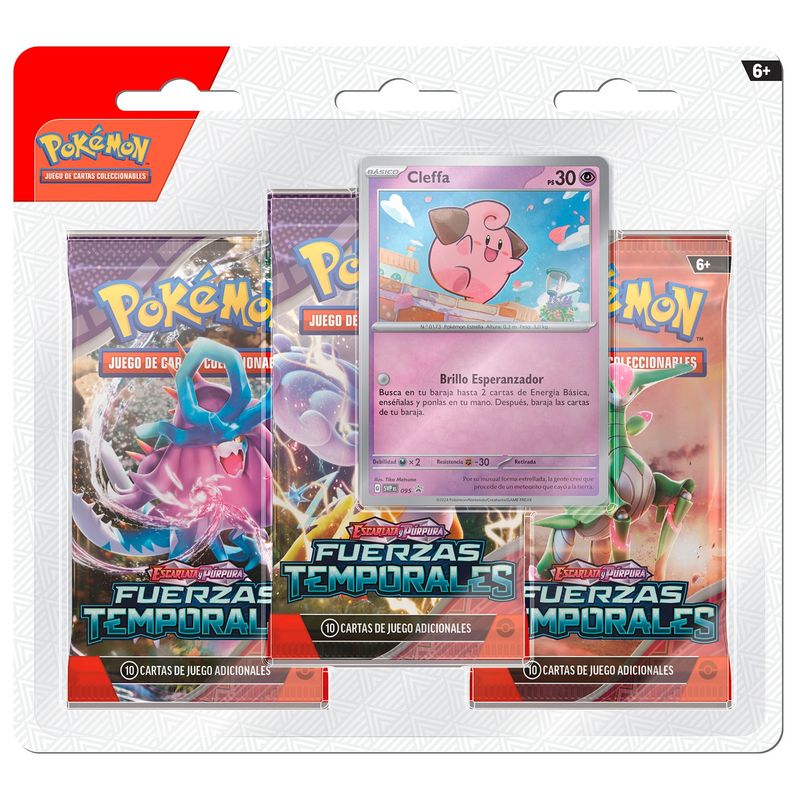 POKEMON - Tcg Cartas Pokemon Temporal 3Pack Cleffa Jepk2087