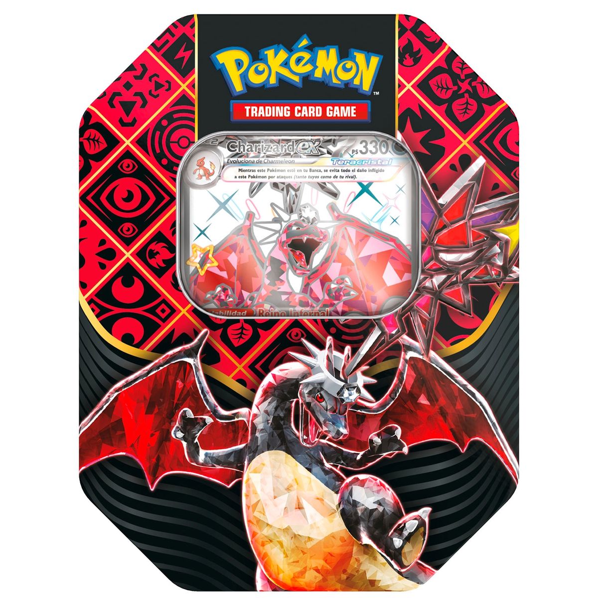 POKEMON - Tcg Cartas Pokemon Tin Charizard Esp Jepk2088