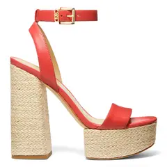 MICHAEL KORS - Sandalia mujer Cuero Naranjo