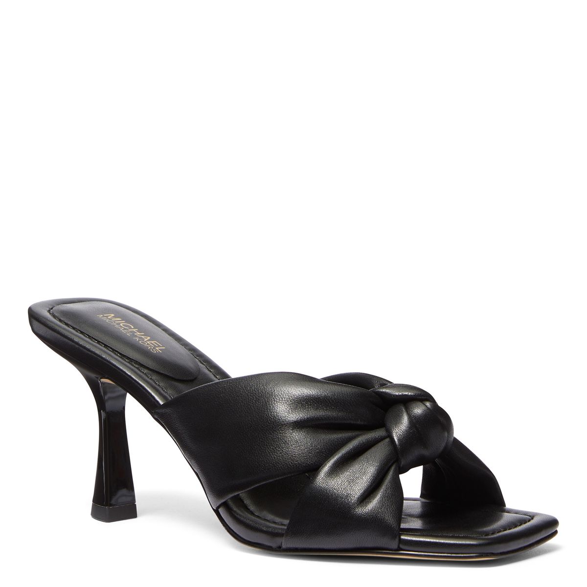 MICHAEL KORS - Sandalia Mujer Cuero Negro Michael Kors