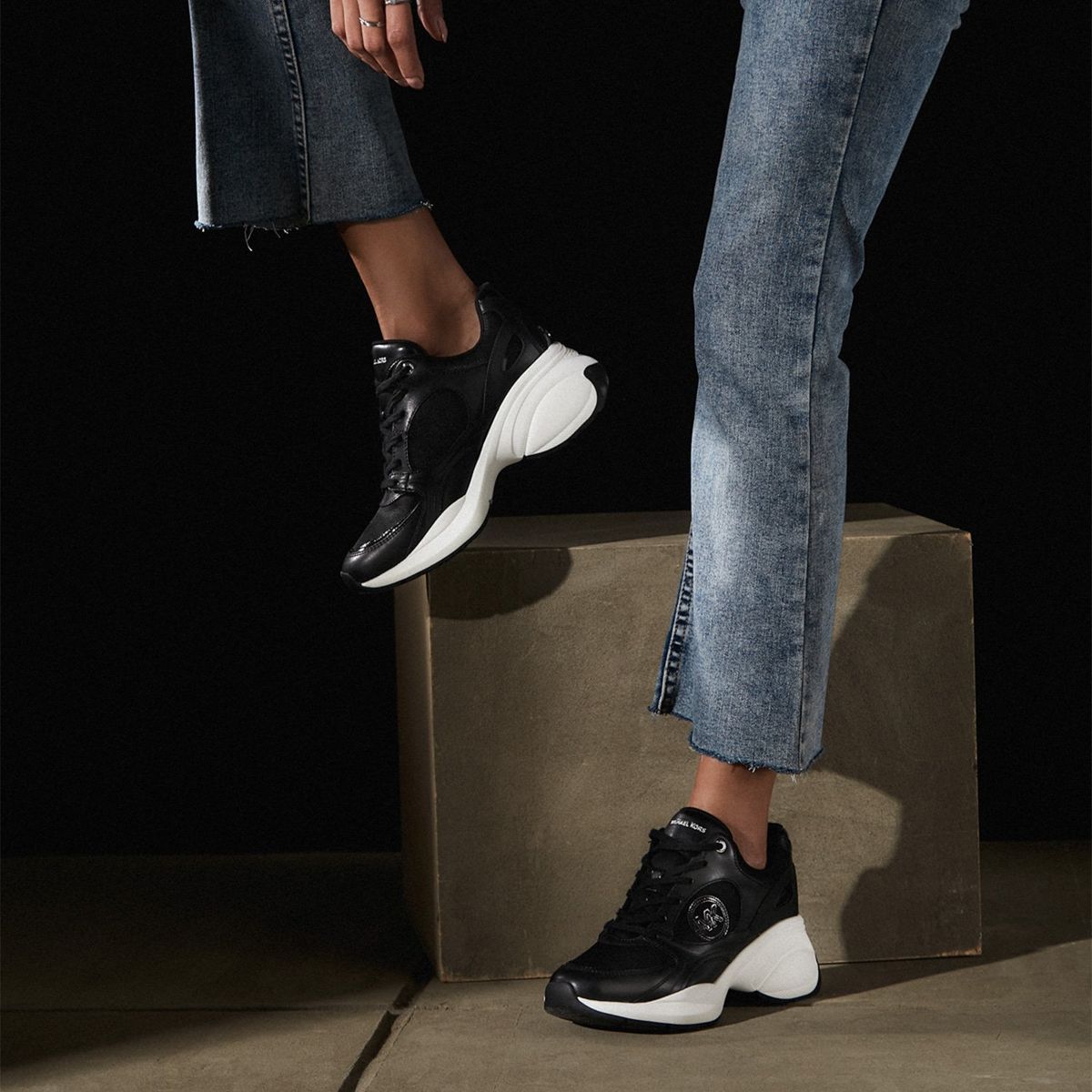 MICHAEL KORS - Zapatilla Urbana Cuero Mujer Negro Michael Kors