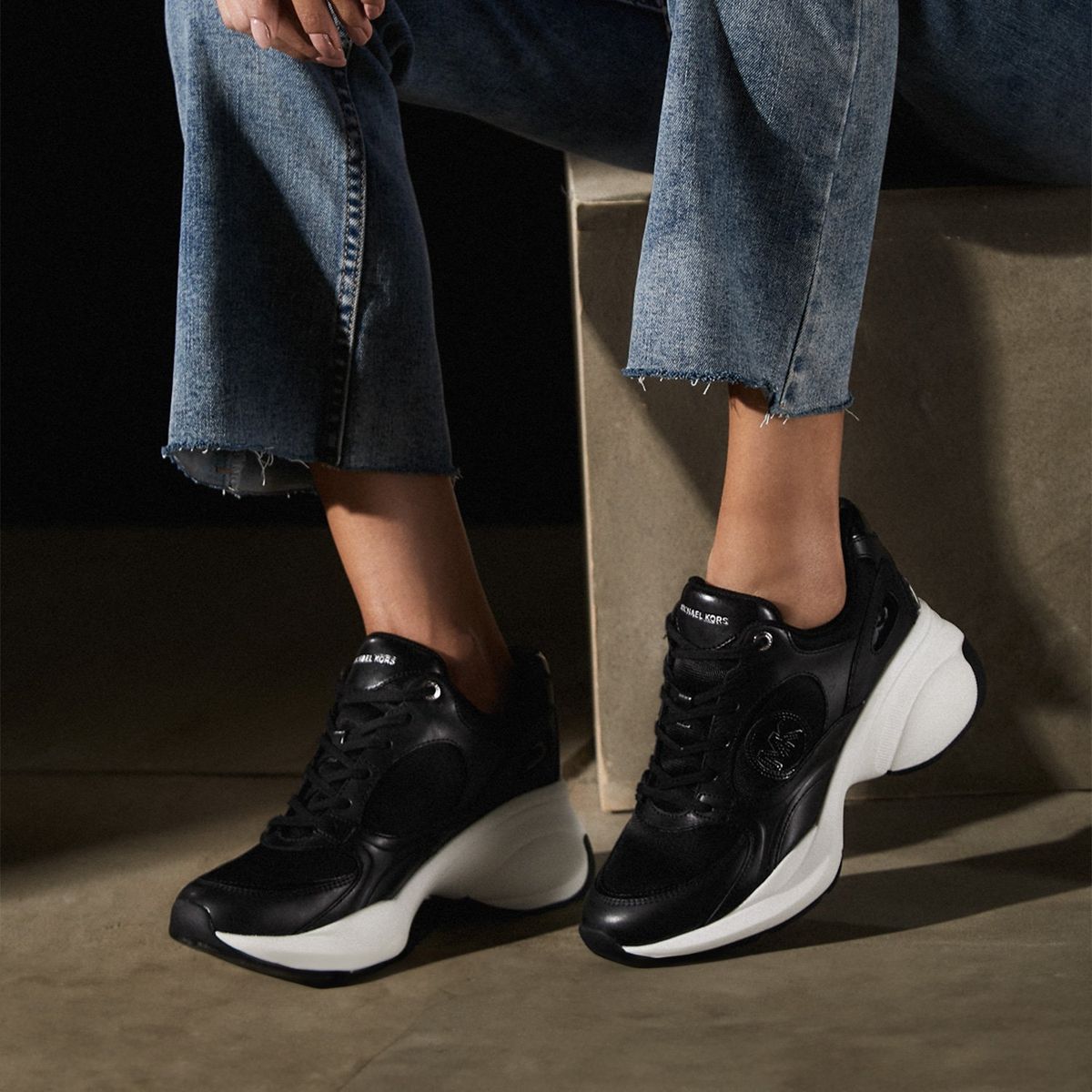 MICHAEL KORS - Zapatilla Urbana Cuero Mujer Negro Michael Kors