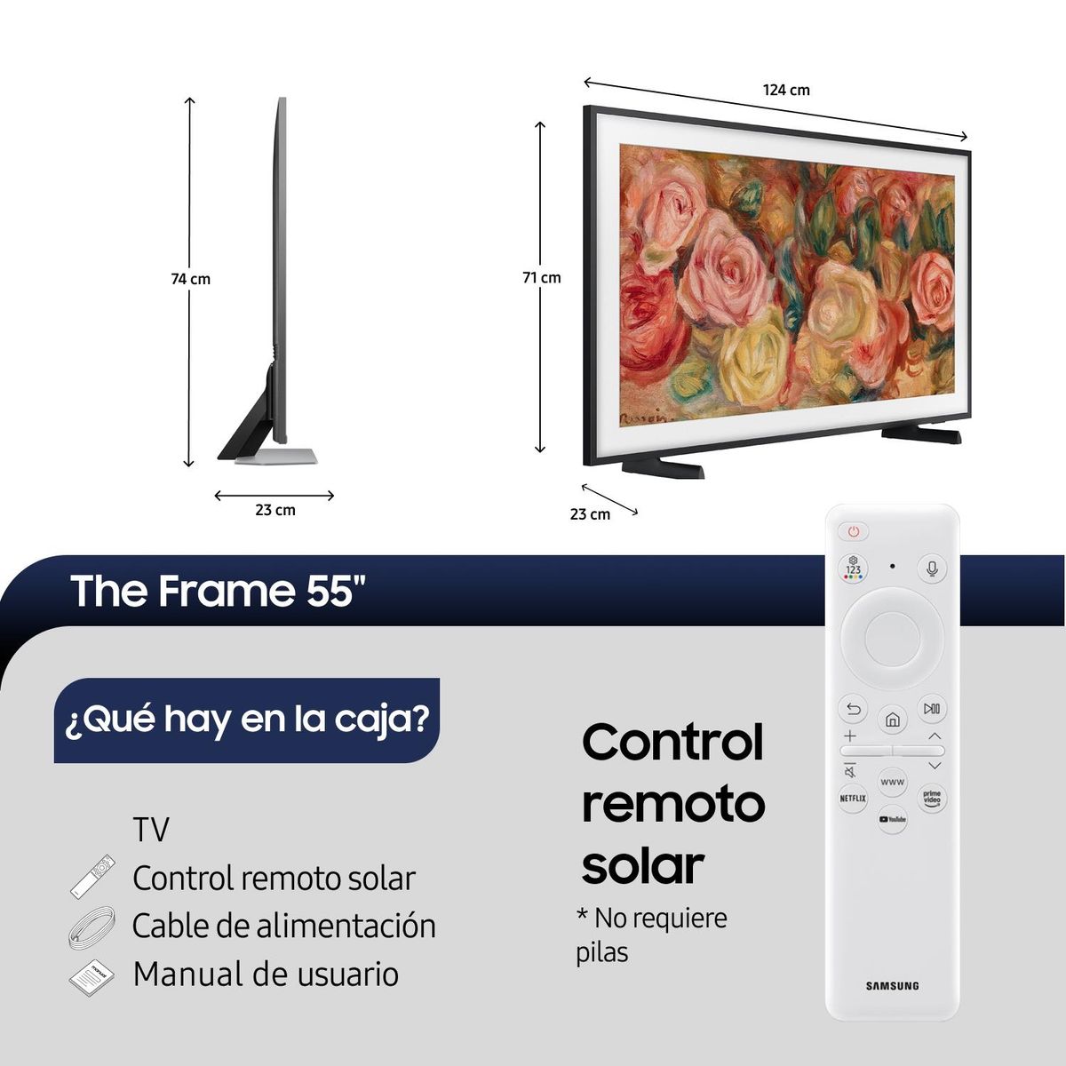 SAMSUNG - QLED Samsung 55" The Frame 4K UHD Smart TV 2024