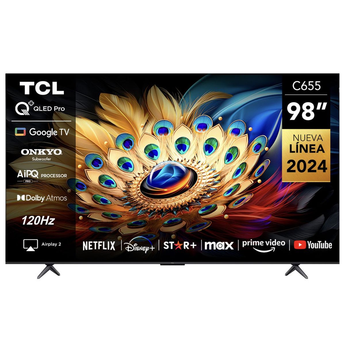 TCL - Qled Smart Tv 98" C655 4K Ultra Hd Google Tv Tcl