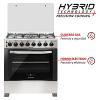 Cocina 5 Quemadores Horno De 80 Litros Con Grill Gas Licuado Ch-740Ni