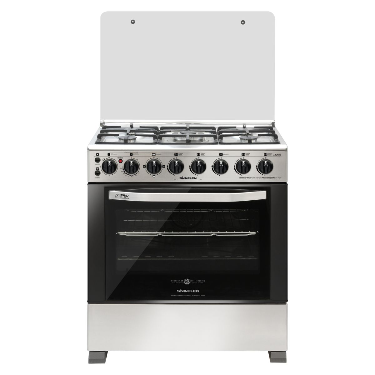 SINDELEN - Cocina 5 Quemadores Horno De 80 Litros Con Grill Gas Licuado Ch-740Ni Sindelen