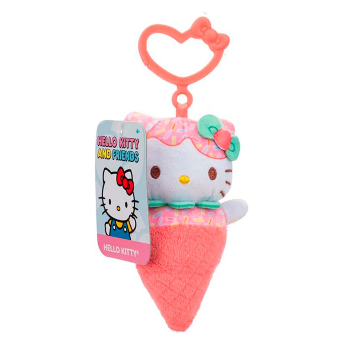 HELLO KITTY - Peluche 10 Cm Con Clip (Contiene Producto Al Azar Del Surtido) Hello Kitty