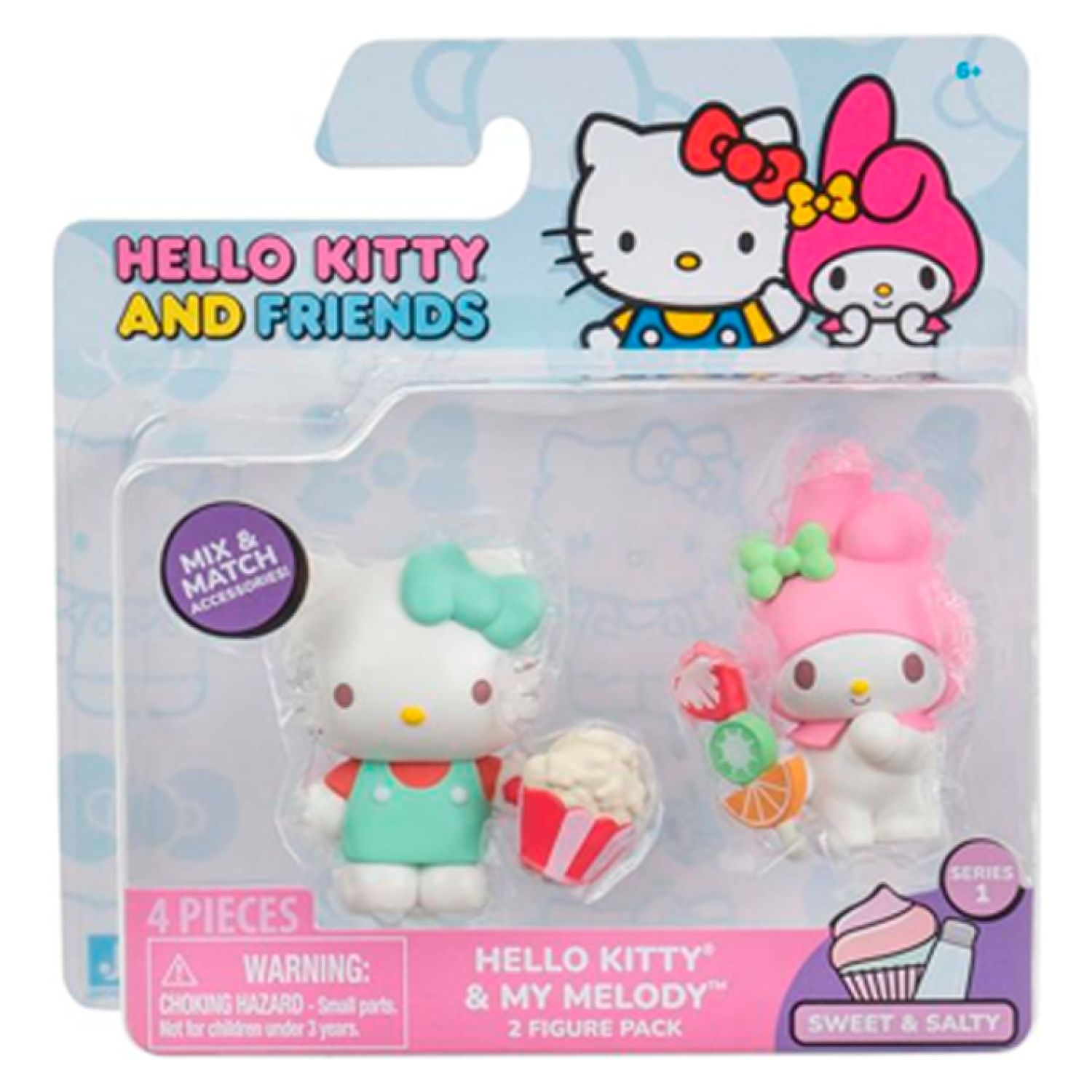 HELLO KITTY Pack De 2 Figuras (Contiene Producto Al Azar Del