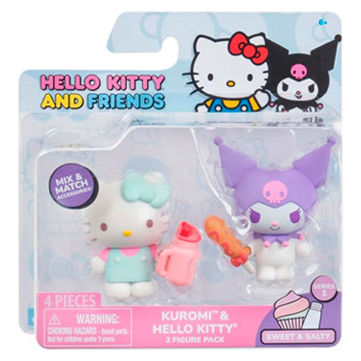 HELLO KITTY Pack De 2 Figuras (Contiene Producto Al Azar Del