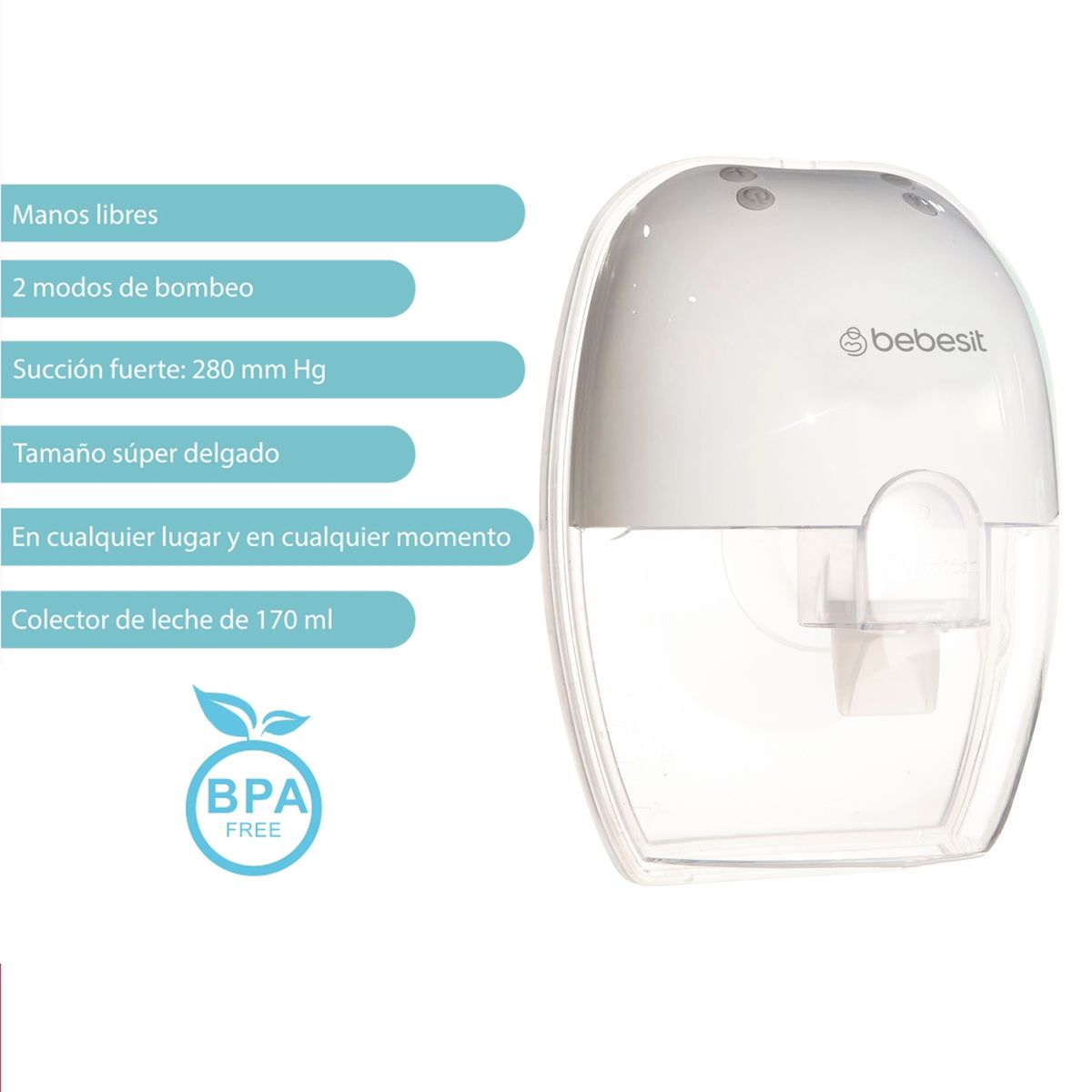 BEBESIT - Extractor De Leche Manos Libre Bebesit
