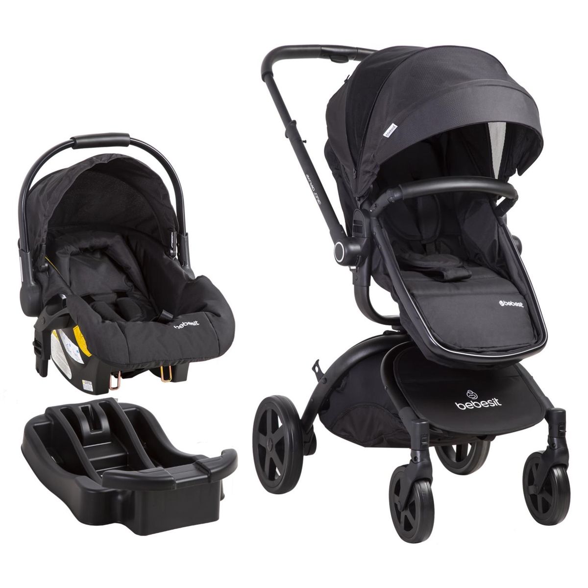 BEBESIT - Coche Travel Deluxe 360 Black Premi Bebesit