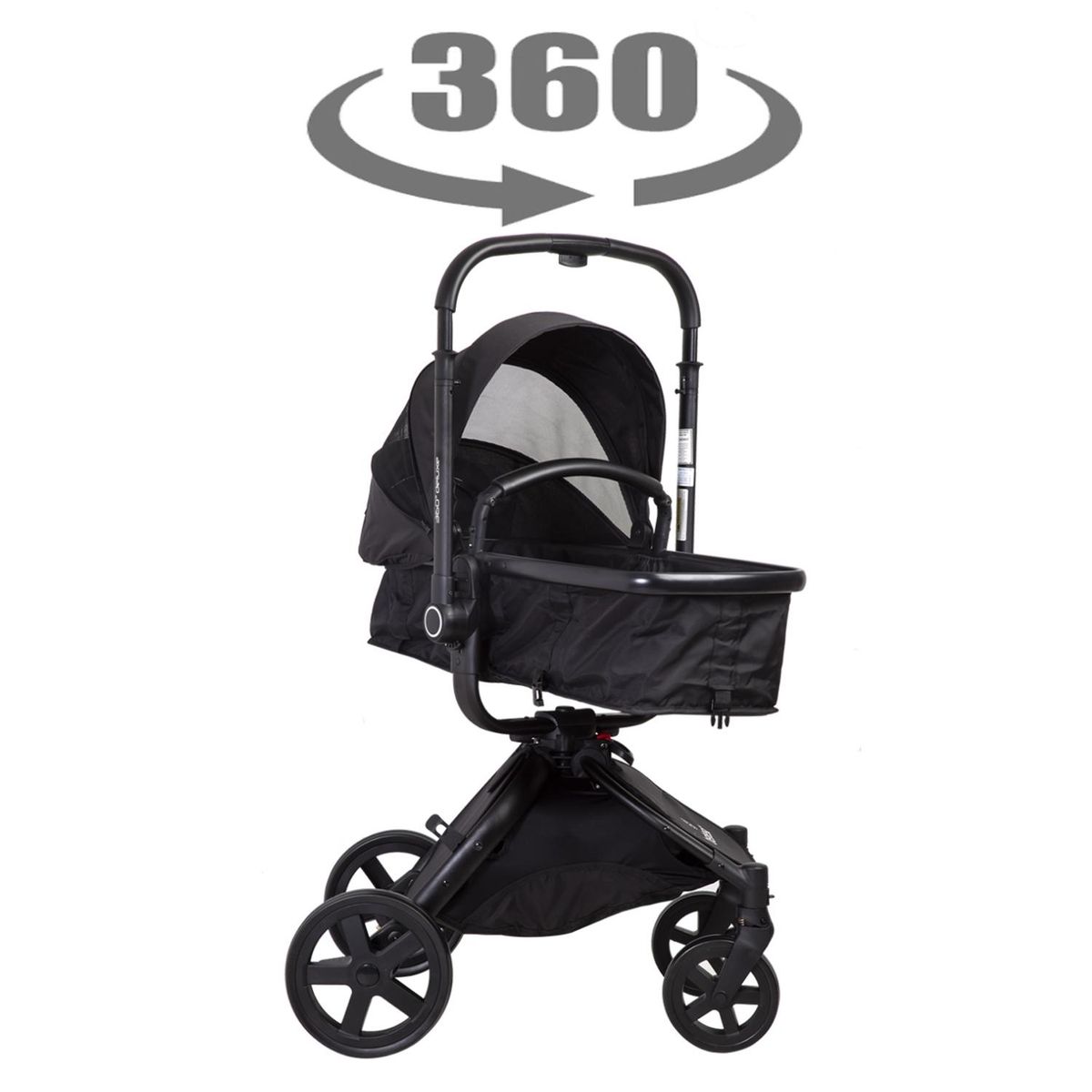 BEBESIT - Coche Travel Deluxe 360 Black Premi Bebesit