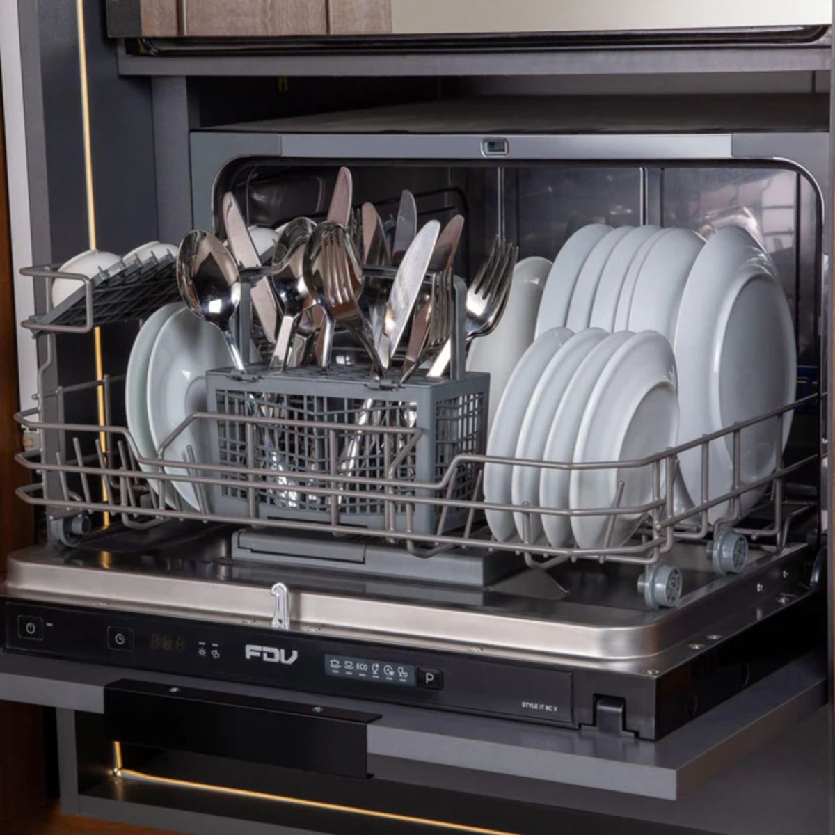 FDV - Lavavajillas 6 Cubiertos Style Silver 6C FDV