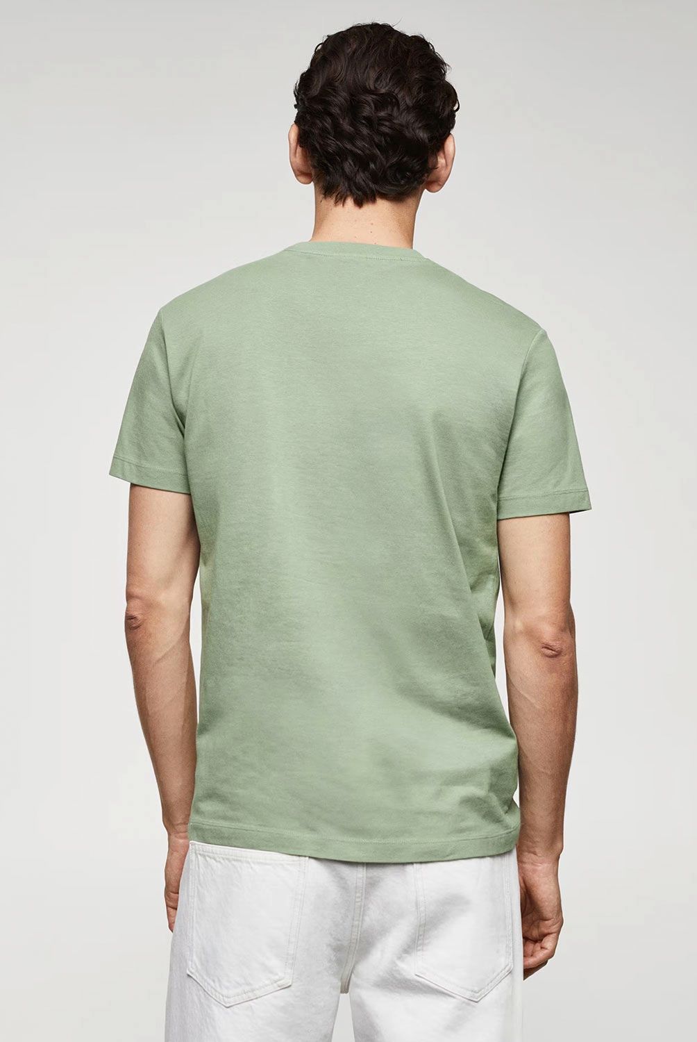 MANGO MAN - Polera Básica Algodón Strech Hombre Mango Man