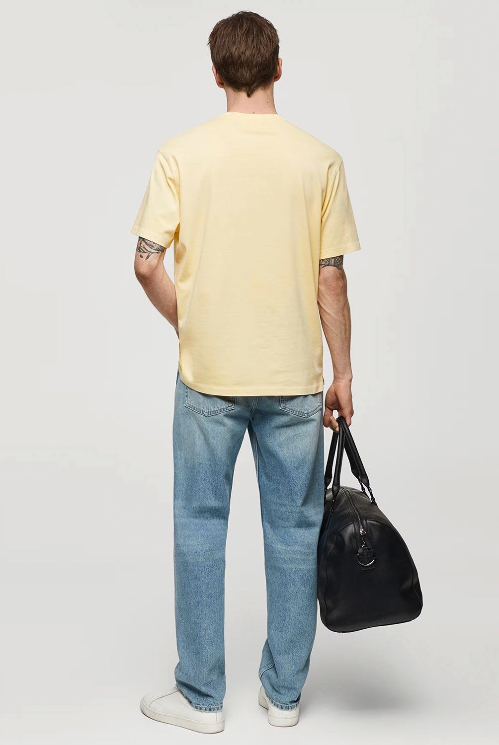MANGO MAN - Polera 100% Algodón Relaxed Fit Hombre Mango Man