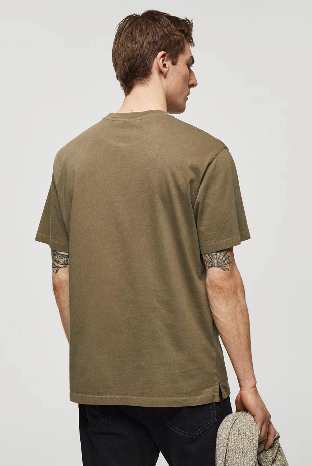 MANGO MAN - Polera 100% Algodón Relaxed Fit Hombre Mango Man