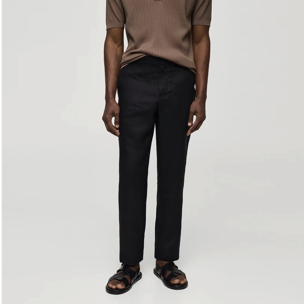 MANGO MAN - Pantalón Slim Fit de Lino para Hombre Mango Man