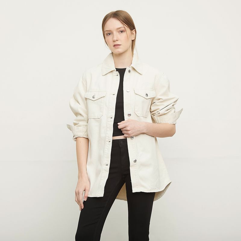 VERO MODA - Sobrecamisa Manga Larga Denim Mujer Vero Moda