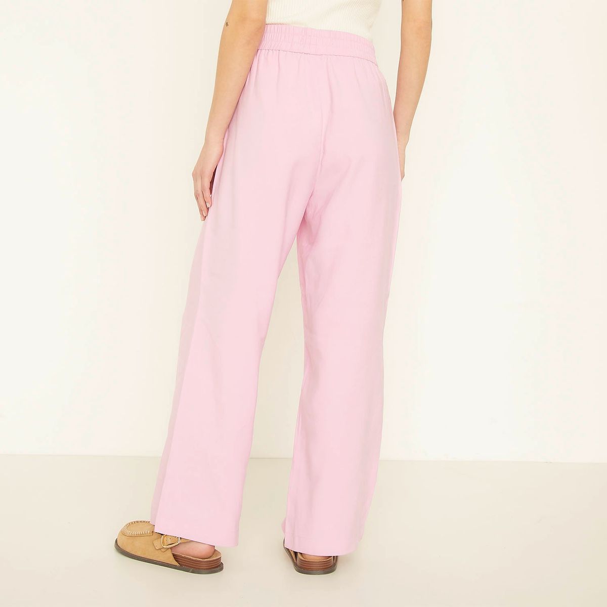 VERO MODA - Pantalón Ancho Tiro Alto Mujer Vero Moda