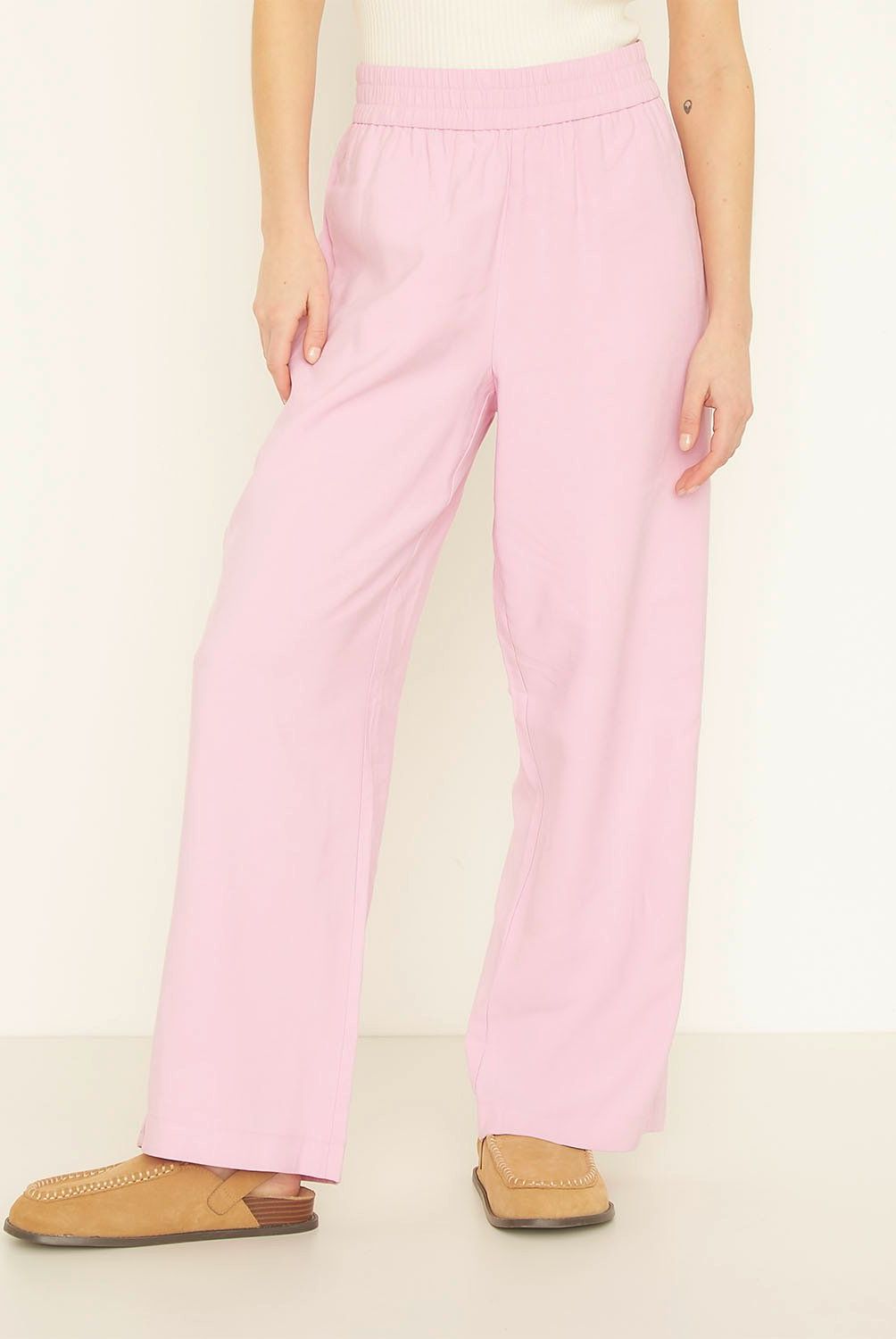 VERO MODA - Pantalón Ancho Tiro Alto Mujer Vero Moda