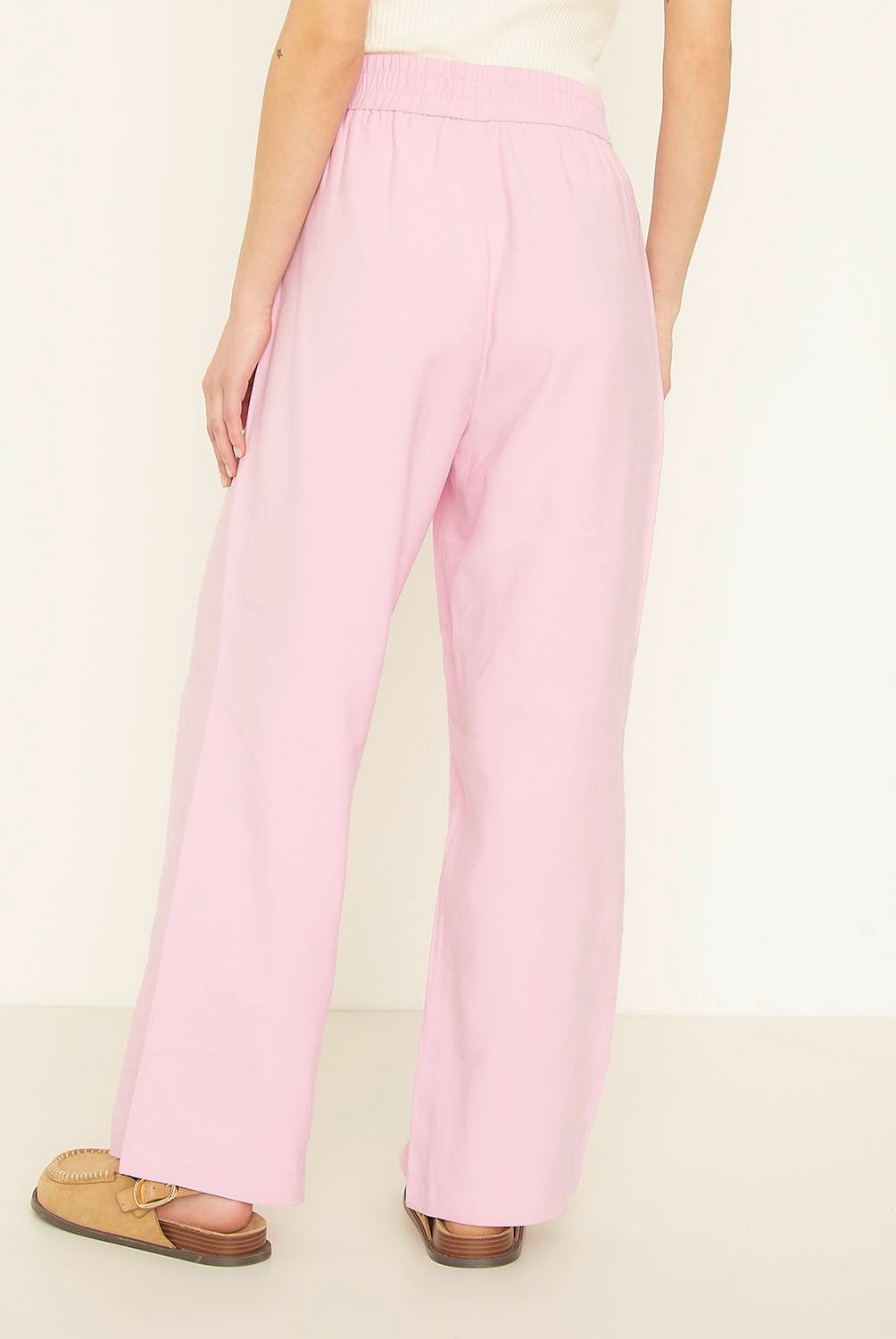 VERO MODA - Pantalón Ancho Tiro Alto Mujer Vero Moda