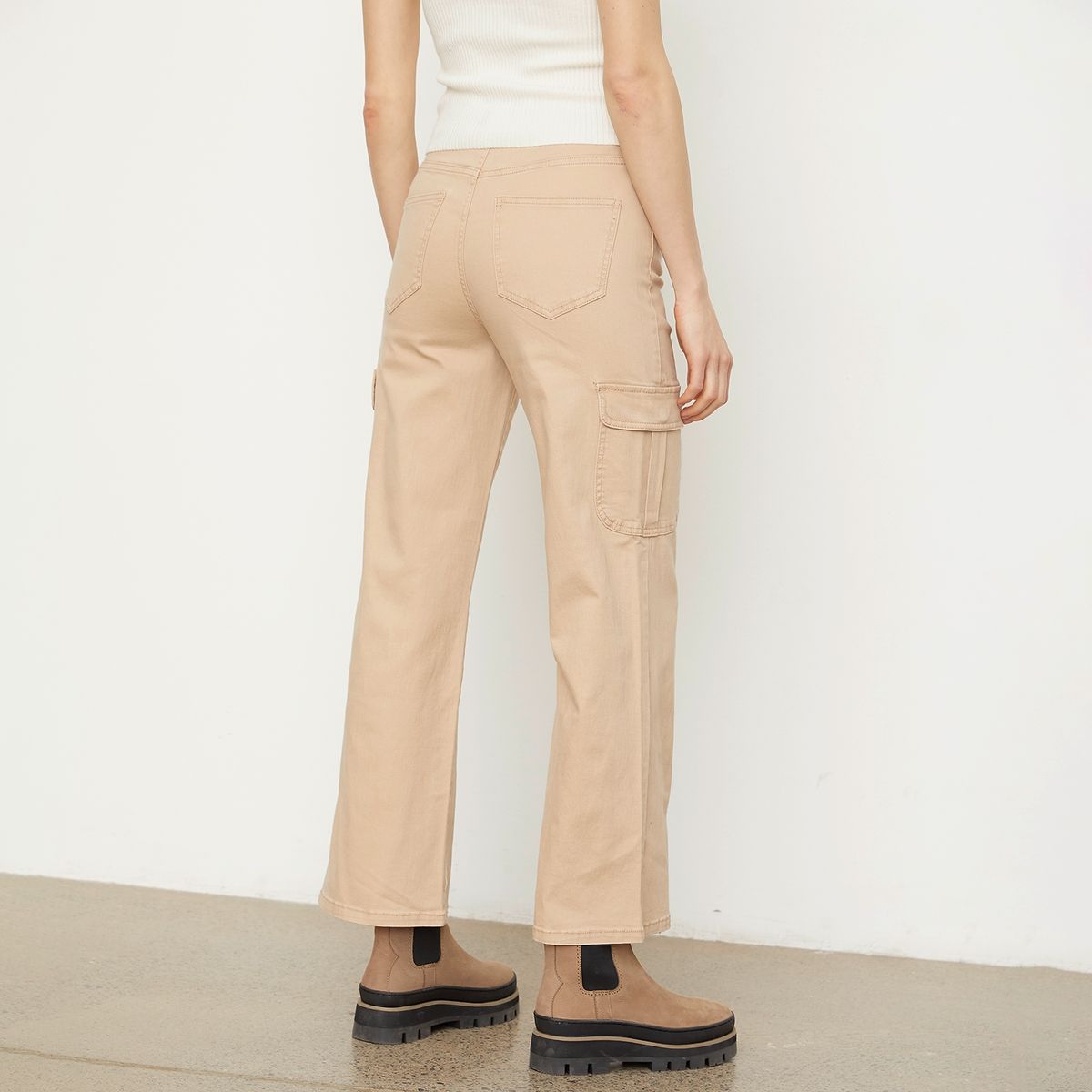 VERO MODA - Pantalón Cargo Tiro Alto Mujer Vero Moda