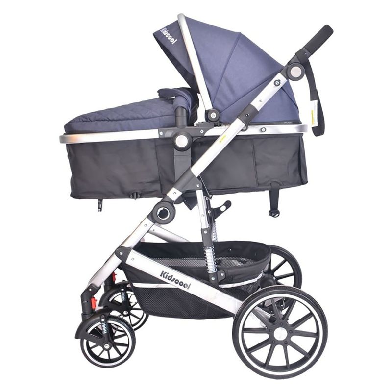 KIDSCOOL - Coche Cuna Lux 3 En 1 Azul Kidscool